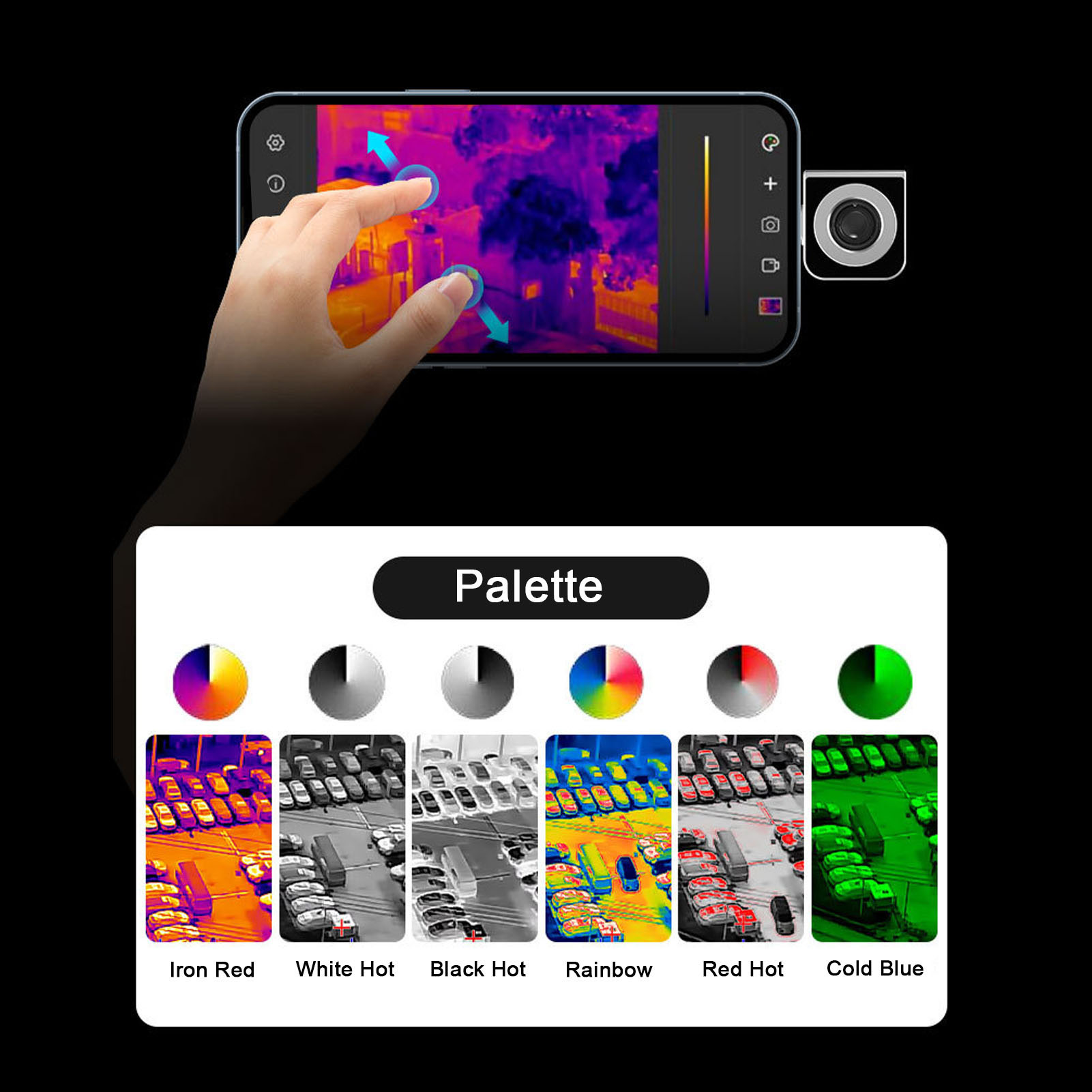 Тепловизор с разрешением 256x1 – обзор и цена Thermal Imaging Camera 256X192