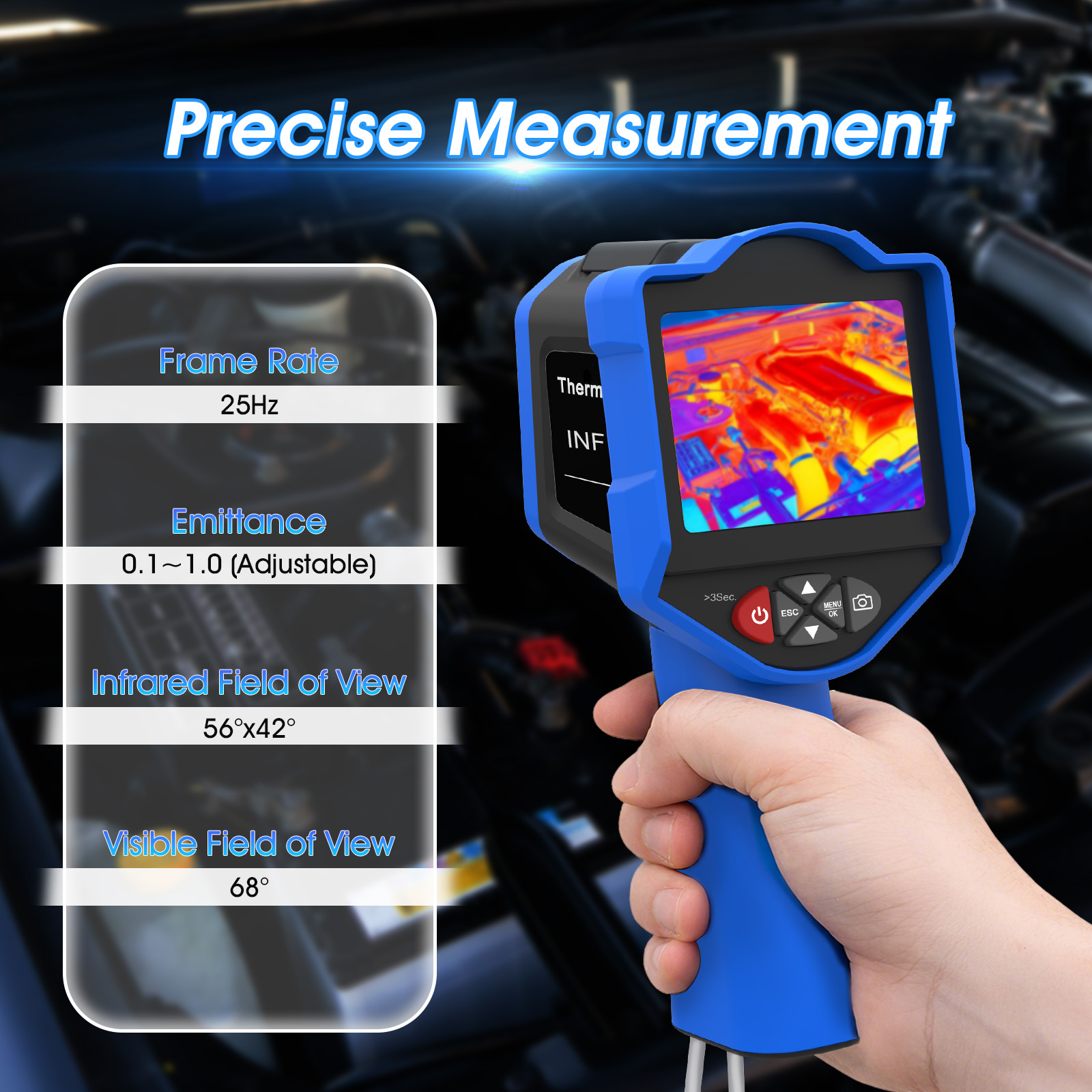 Тепловизионная камера 256x192, – обзор и цена Thermal Imaging Camera 256X192